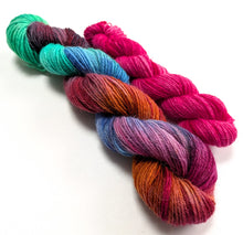 Load image into Gallery viewer, Colorful skeins of yarn on a white background