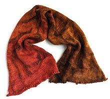 Load image into Gallery viewer, Hand dyed double sock yarn blank - browns and rust.
