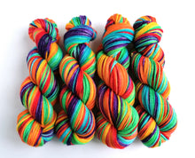 Load image into Gallery viewer, Rainbow on superwash merino/cashmere/nylon aran weight yarn. freeshipping - Felt Fusion
