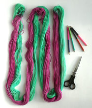 Load image into Gallery viewer, Hand dyed self-striping yarn - Watermelon. freeshipping - Felt Fusion
