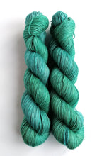 Load image into Gallery viewer, Muted teal hand dyed alpaca/silk/cashmere 4ply. freeshipping - Felt Fusion
