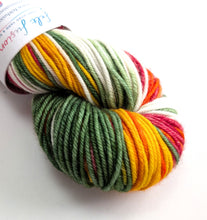Load image into Gallery viewer, Winter Warmer on superwash merino/cashmere/nylon DK yarn.
