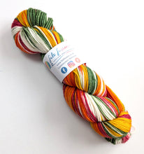 Load image into Gallery viewer, Winter Warmer on superwash merino/cashmere/nylon DK yarn.
