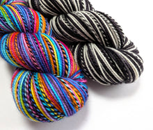 Load image into Gallery viewer, Wednesday's Window on superwash merino/nylon 'zebra' DK. 2 x 100g.
