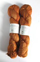 Load image into Gallery viewer, Blaze, on baby camel/silk 4ply/fingering weight yarn.
