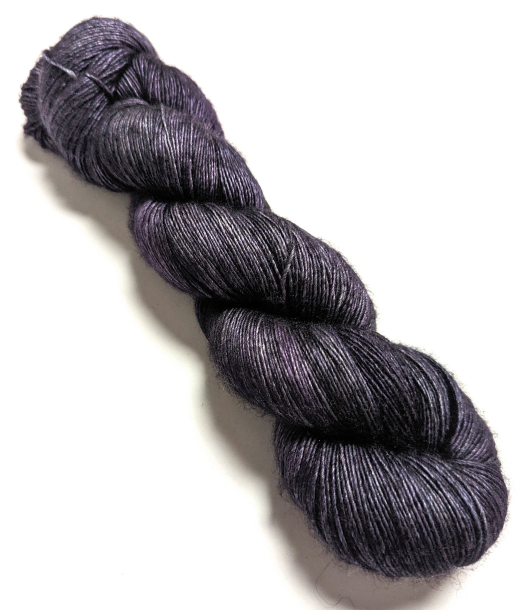 Void, on superwash merino/silk/yak 4ply singles. 120g.