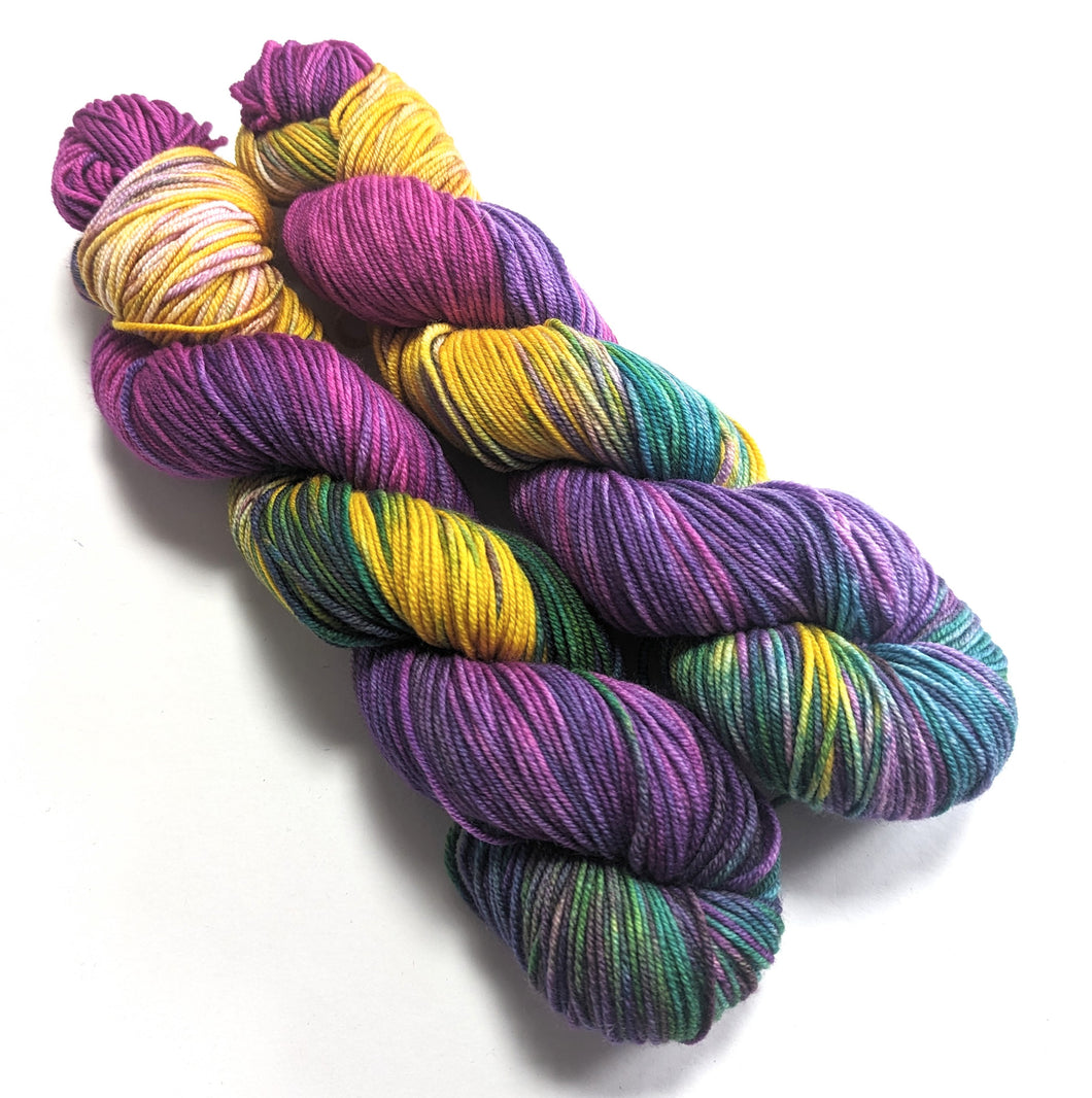 Awaken on superwash Merino crazy 8 DK.