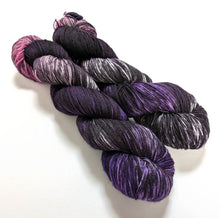 Load image into Gallery viewer, Boron on a superwash merino/nylon sock yarn.
