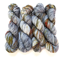 Load image into Gallery viewer, Mordor on superwash merino worsted (Rios).
