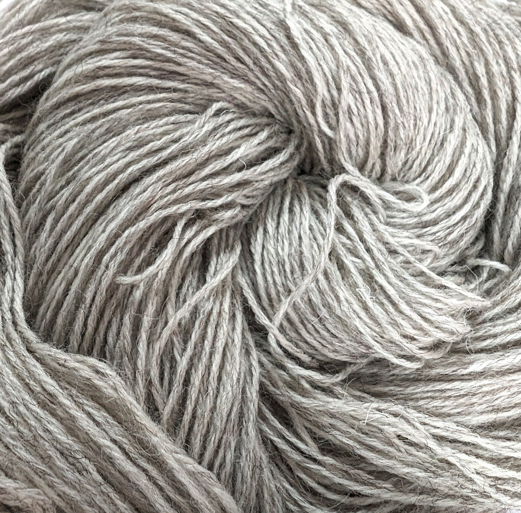 Undyed Exmoor sock yarn.