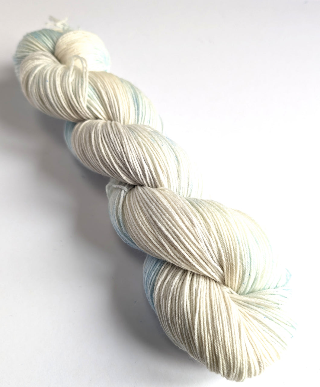 Calcium on superwash BFL/nylon sock yarn.