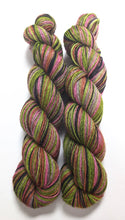 Load image into Gallery viewer, Mahna Mahna on 100% llama 4ply/fingering weight yarn. Grey base.

