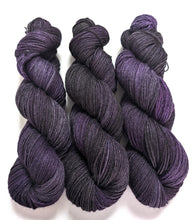 Load image into Gallery viewer, Void, hand dyed on a Exmoor sock yarn.
