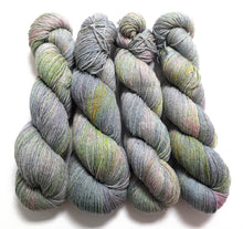 Load image into Gallery viewer, Curative Colours on cormo/silk 4ply/fingering weight.

