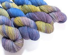 Load image into Gallery viewer, Curative Colours on cormo/silk 4ply/fingering weight.
