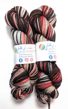 Load image into Gallery viewer, Little Red Riding Hood on Superwash Merino crazy 8 DK.
