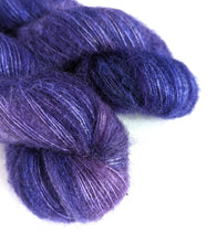 Load image into Gallery viewer, Purple - Baby alpaca/merino/yak/silk laceweight yarn - 50g
