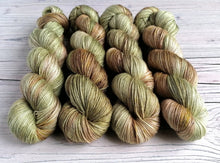 Load image into Gallery viewer, Fearn (Alder) on a choice of yarn bases.
