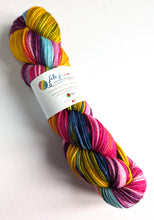 Load image into Gallery viewer, Heart On Your Sleeve, on superwash merino/cashmere/nylon DK yarn.
