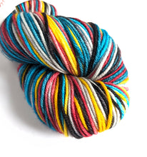 Load image into Gallery viewer, Mistral on superwash Merino crazy 8 DK.
