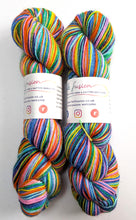 Load image into Gallery viewer, Two skeins of colorful yarn with &#39;Felt Fusion&#39; labels on a white background
