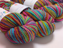 Load image into Gallery viewer, Play That Sax, hand dyed on Exmoor sock yarn.
