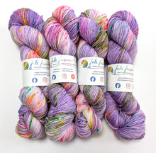 Load image into Gallery viewer, Chuffed To Bits on superwash merino/cashmere/nylon DK yarn.
