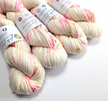 Load image into Gallery viewer, Snot Cake on superwash merino/cashmere/nylon DK yarn.
