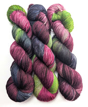 Load image into Gallery viewer, Run To You on superwash merino/silk/yak 4ply.
