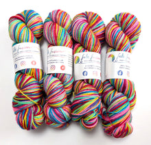 Load image into Gallery viewer, Play That Sax on superwash BFL/nylon sock yarn.
