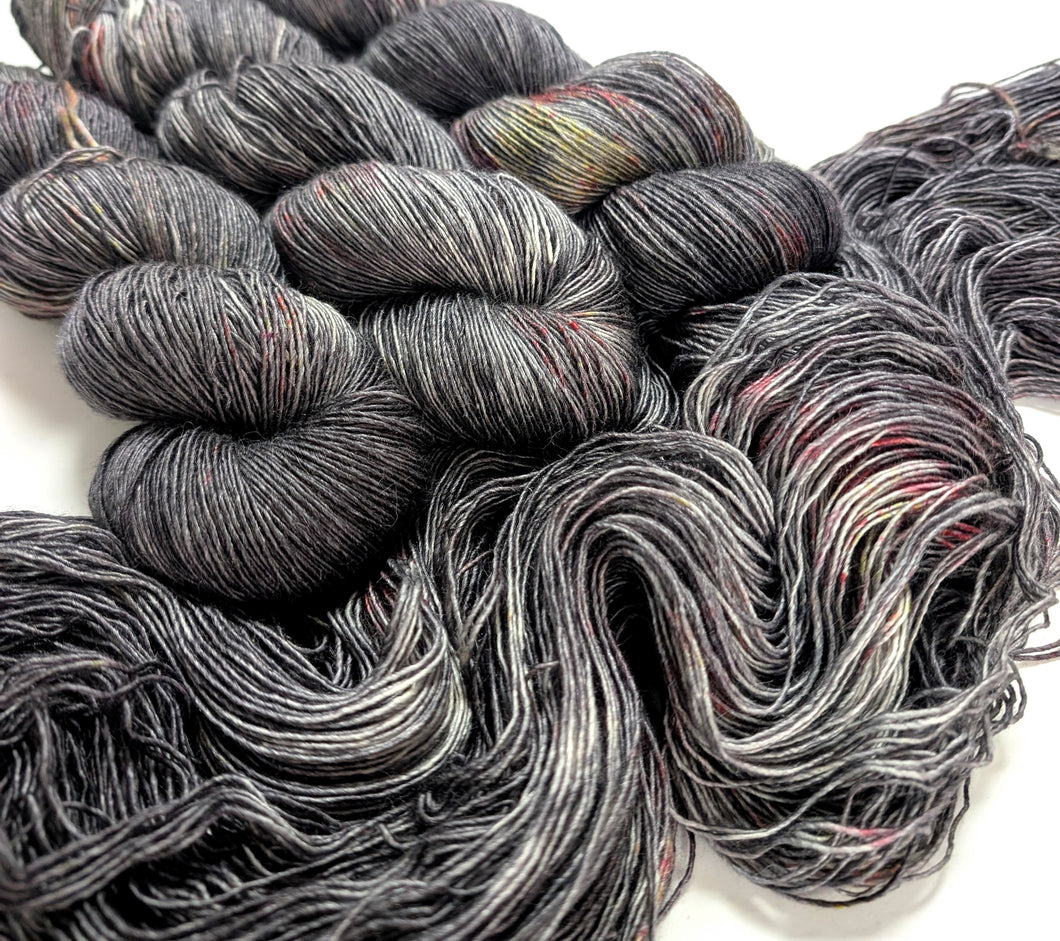Fast Car on superwash merino/alpaca/silk singles 4ply/fingering weight.