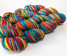 Load image into Gallery viewer, Rainbow on superwash merino worsted (Rios).
