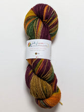 Load image into Gallery viewer, Autumn Leaves, hand dyed on Exmoor sock yarn.
