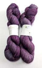 Load image into Gallery viewer, Two skeins of purple yarn.

