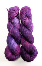 Load image into Gallery viewer, Two skeins of purple yarn on a white background
