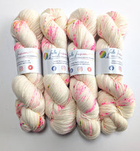 Load image into Gallery viewer, Snot Cake on superwash merino/cashmere/nylon DK yarn.
