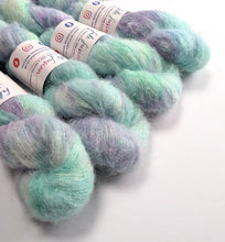 Load image into Gallery viewer, Sea Foam on alpaca silk sparkle laceweight yarn - 50g
