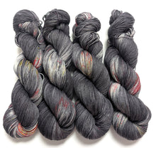 Load image into Gallery viewer, Fast Car on superwash merino/nylon sock yarn.
