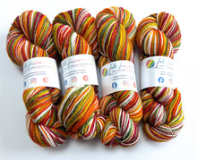 Load image into Gallery viewer, Colorful skeins of yarn with visible brand labels on a white background
