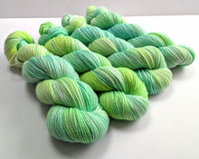 Load image into Gallery viewer, Frankenskeins on superwash BFL/nylon sock yarn.

