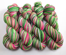 Load image into Gallery viewer, Four skeins of multicoloured yarn.

