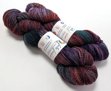 Load image into Gallery viewer, Frankenskein on high twist superwash merino/nylon "Zebra" sock yarn.
