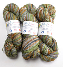 Load image into Gallery viewer, Gruff on superwash Merino/nylon/sparkle sock yarn.
