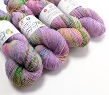 Load image into Gallery viewer, Chuffed To Bits on Talamh sock yarn.
