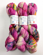 Load image into Gallery viewer, Wild Thing on superwash BFL/nylon sock yarn.
