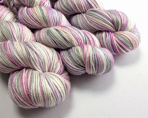 Variegated pastel yarn skeins