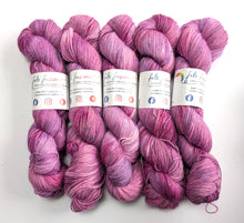 Load image into Gallery viewer, Frankenskein on 100% llama 4ply/fingering weight yarn. Off-white base.
