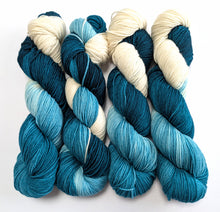 Load image into Gallery viewer, Galadriel on superwash Merino crazy 8 DK.
