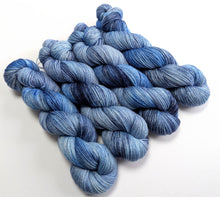 Load image into Gallery viewer, Dusty Blue Jeans, on various bases.
