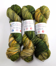 Load image into Gallery viewer, Legolas on high twist superwash merino/nylon "Zebra" sock yarn.
